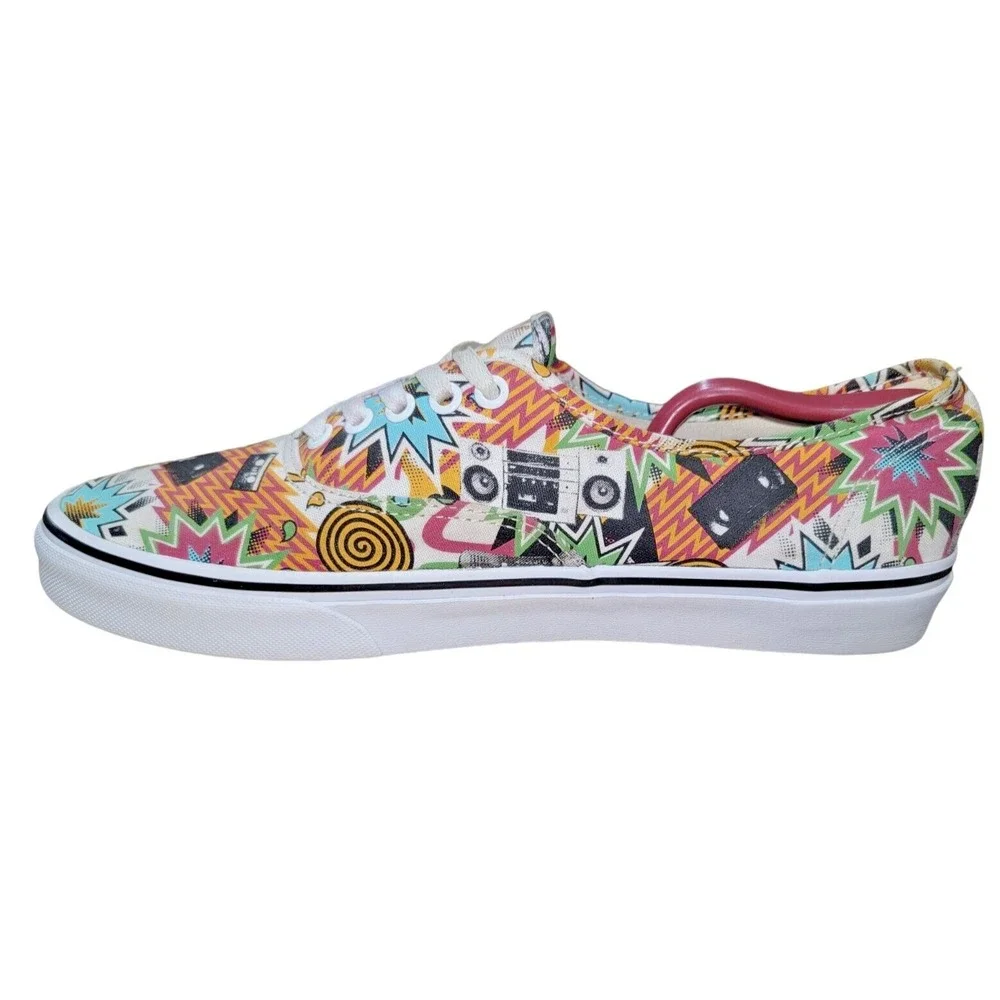 Vans Authentic 80's Boombox Mixtape Retro Cassette City Skate Shoes Sz 11.5